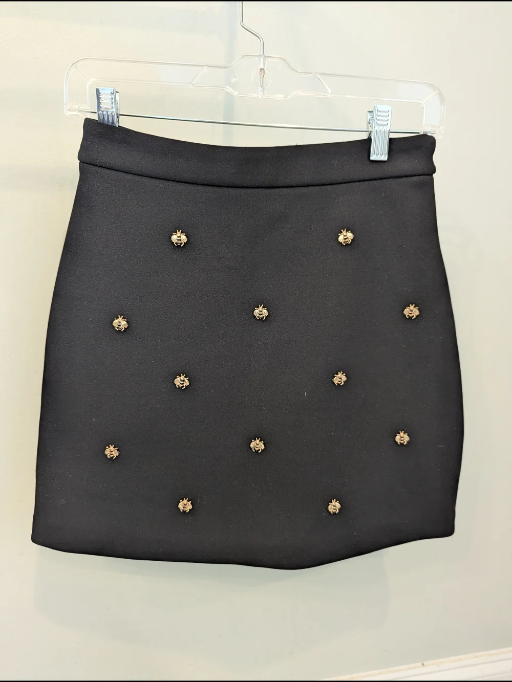 Maje Jizie Bee-embellished Crepe Skirt